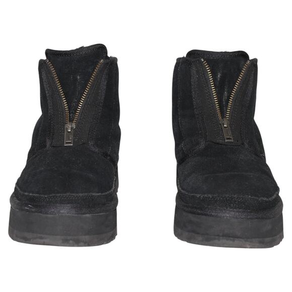 UGG Shoes - UGG Neumel Zip Platform Booties Black Red Size 9